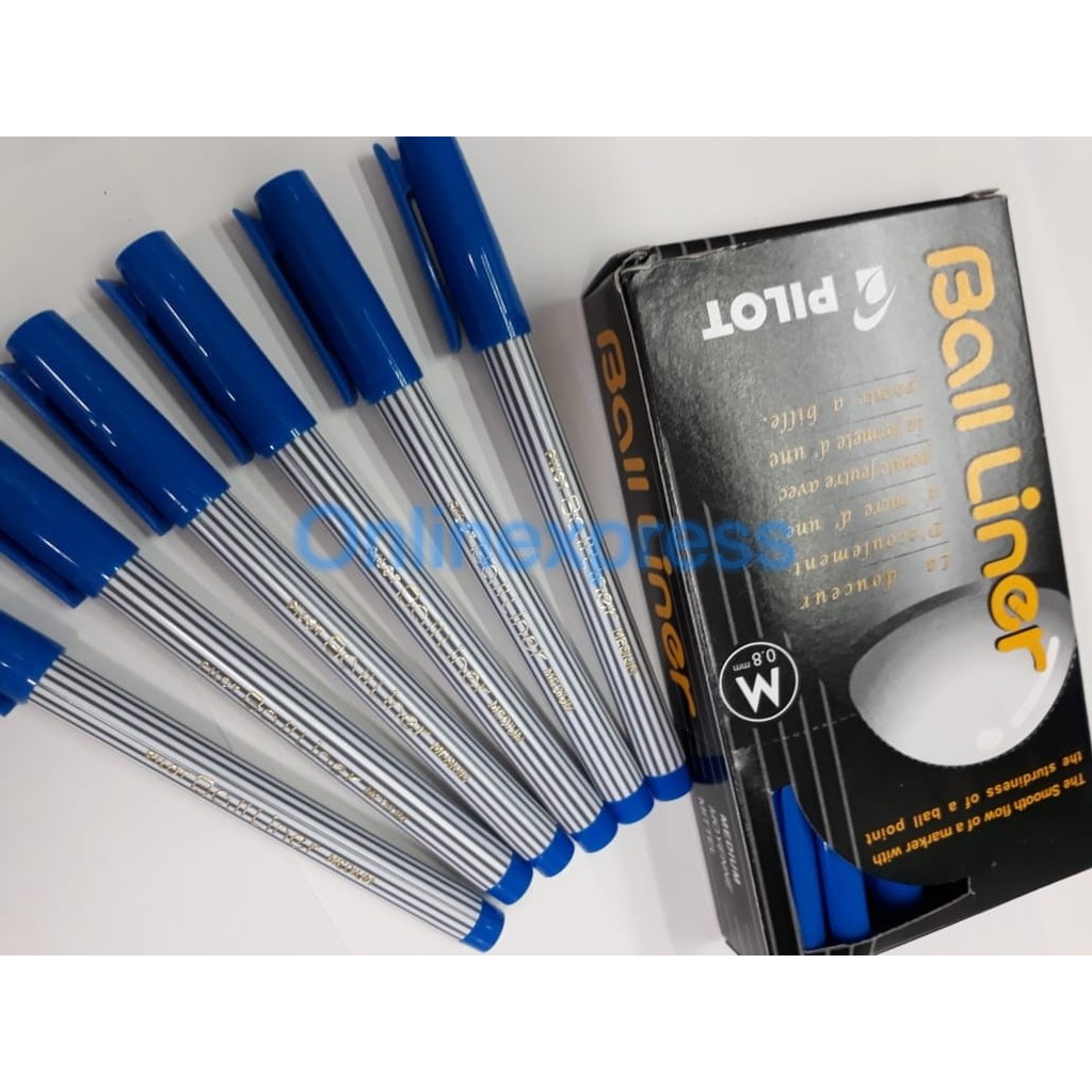 Jual Pulpen Pilot Ballpoint / Ball Liner 0.8mm BLUE | Shopee Indonesia