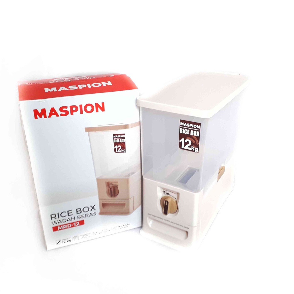 Jual Maspion MRD12 Rice Box 12 Kg Tempat Penyimpanan Beras MRD-12 ...