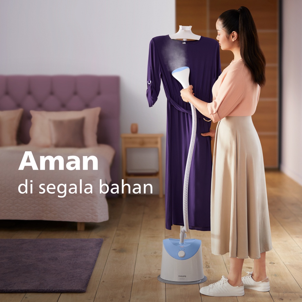 Jual Philips Stand Steamer GC482/25 Blue, Setrika Uap Listrik, Strika ...