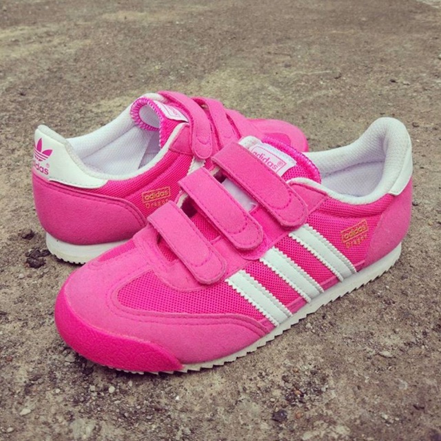 Sepatu adidas dragon pink kids anak original