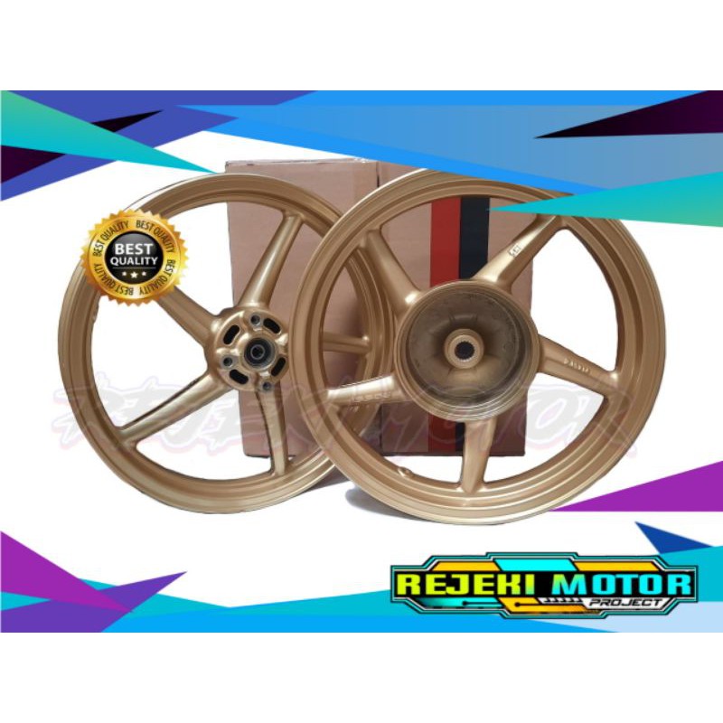 Jual VELG BINTANG SET VARIO 110 REPLIKA RCB P5 DEPAN BELAKANG GOLD ...