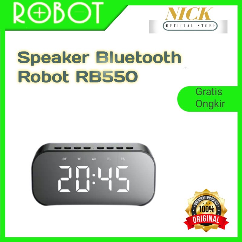 Jual Speaker Bluetooth Robot RB550 Portable Wireless Bass Mini Stereo ...