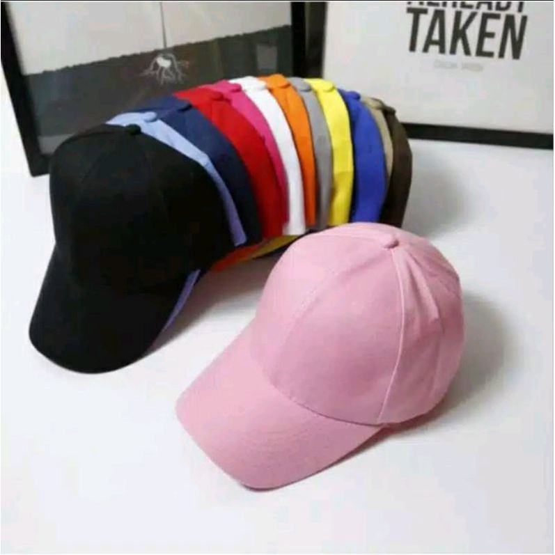 Jual Topi baseball polos hitam bahan raffel cakop besi | Shopee Indonesia