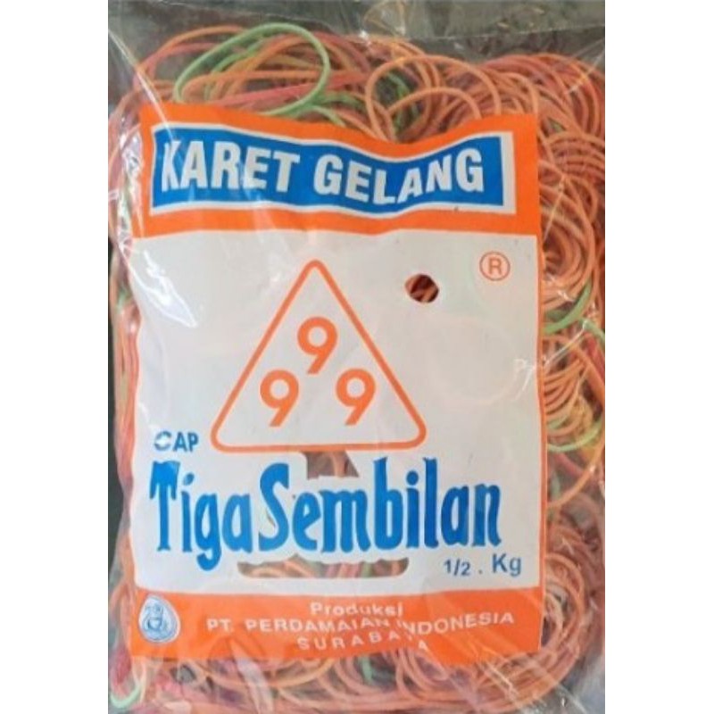 Jual Karet Gelang Cap Tiga Sembilan 1 2 Kg Shopee Indonesia