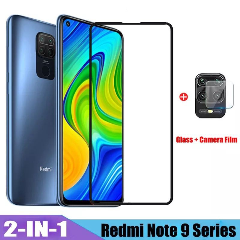Jual XIAOMI REDMI NOTE 9 / NOTE 9 PRO TEMPERED GLASS 2in1 FULL COVER ...