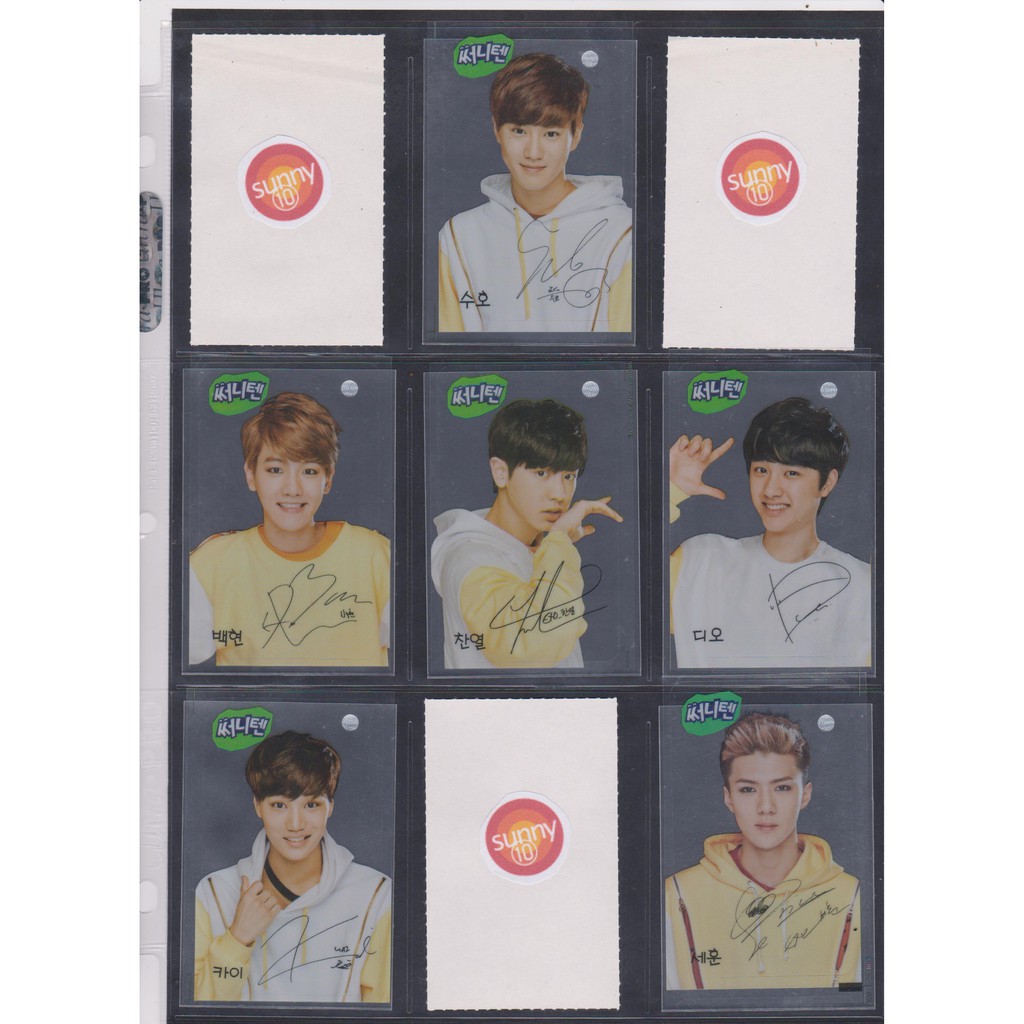 Jual OFFICIAL EXO-K SUNNY10 VERSION 4 STICKERS | Shopee Indonesia