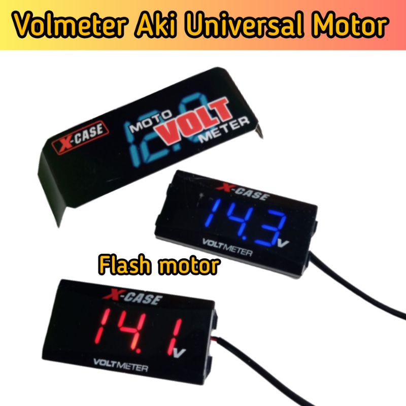 Jual Volmeter Aki Universal motor | Shopee Indonesia