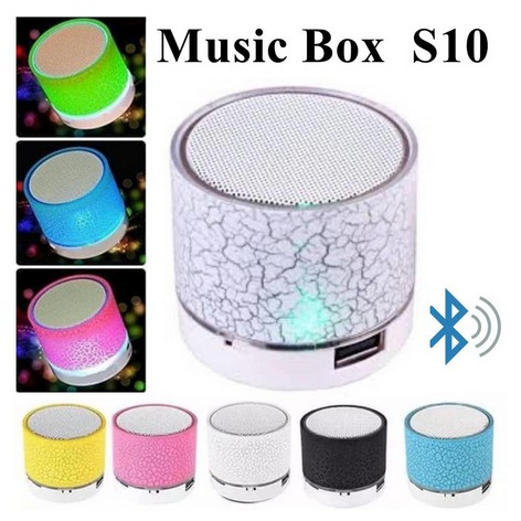 Jual [SO-238] Speaker Bluetooth LED mini motif retak portable wireless ...