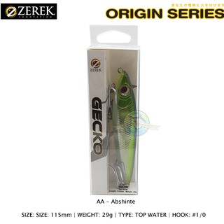 Umpan Pancing Lure Zerek Gecko 115mm 29gr Top Water