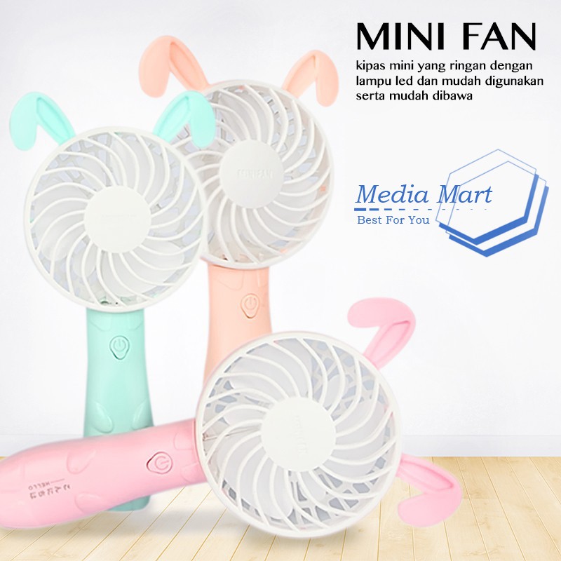 Jual Kipas Angin Mini / mini fan Karakter / kipas angin mini LED / fan ...
