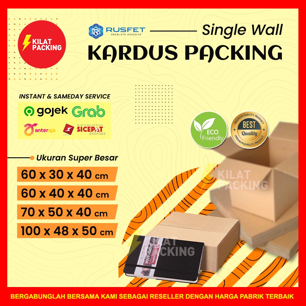 Jual KARDUS PACKING RUSFET - DUS KARTON BOX - KOTAK KEMASAN BARANG BARU ...