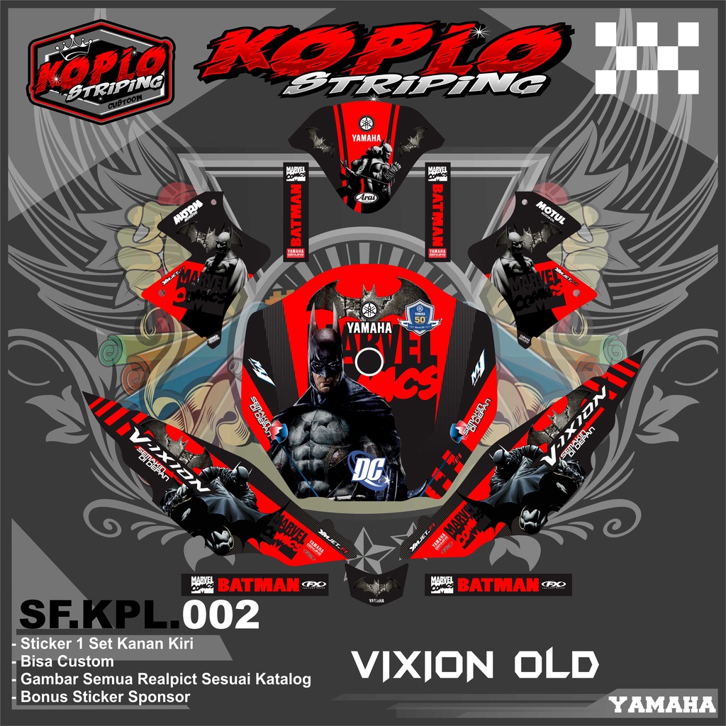 Jual Stiker Decal Full Body Motor Yamaha Vixion Old - Stiker Decal Full