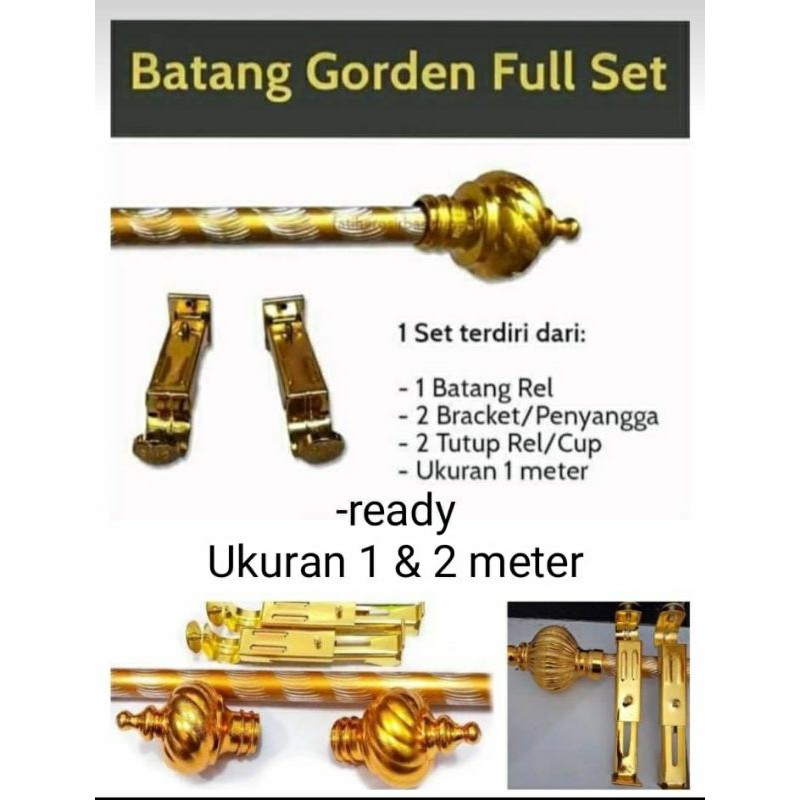 Jual BATANG BESI REL GORDEN MINIMALIS / RELL ALUMUNIUM GORDEN / GORDENG ...