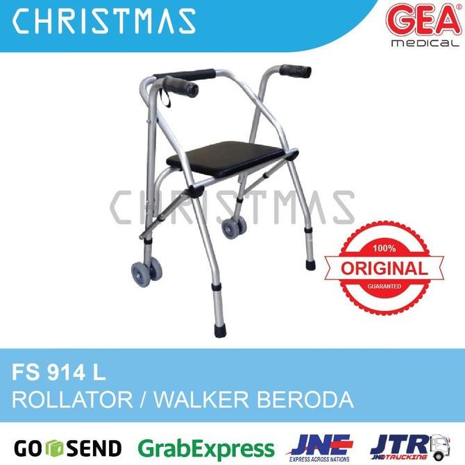 Jual Grab Rollator Roda Walker Roda Gea Tempat Kursi Duduk Tongkat