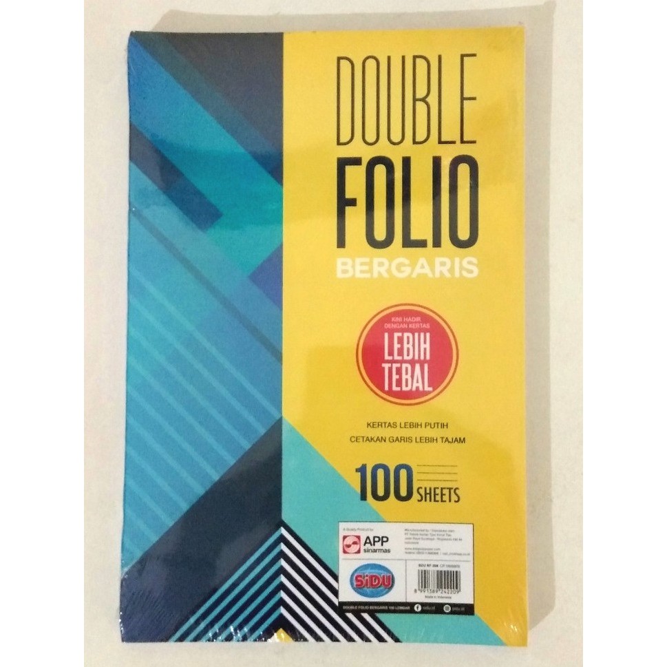 Jual Kertas Double Folio Bergaris Sidu Lembar Gsm Shopee Indonesia