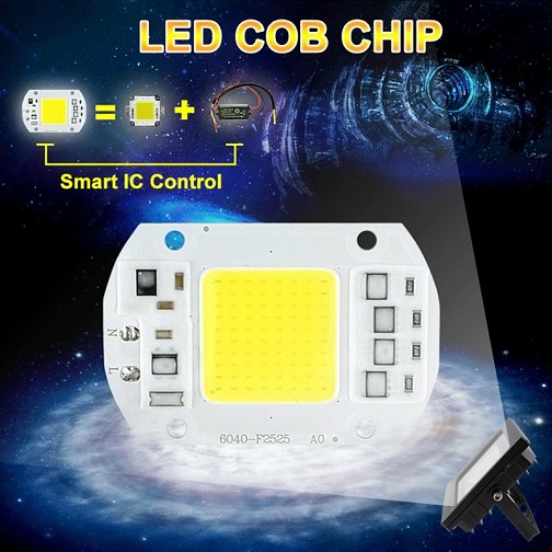 Jual High Power Led 50W White / Putih 50W COB Input 220V AC Lampu Sorot ...