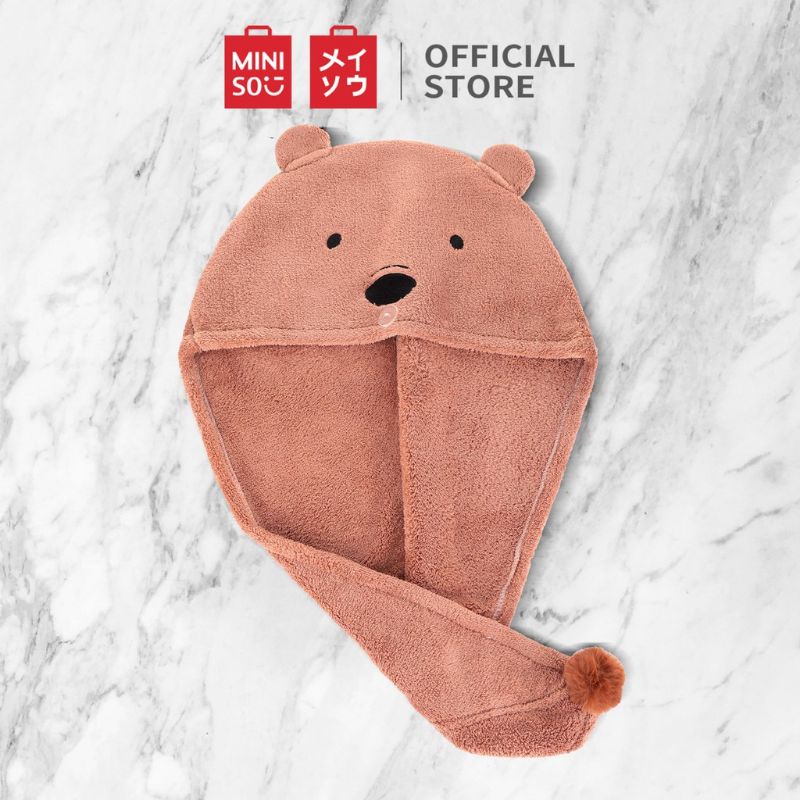 Jual MINISO X WE BARE BEARS! 3WRN. HAIR DRYING TOWEL Snoopy / WBB ...