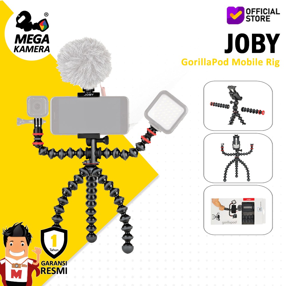 スマホアクセサリー JOBY Gorillapod 3K Kit JOBY GorillaPod 3K Kit Black/Red/Charcoal JB91507-BWW - Best Buy