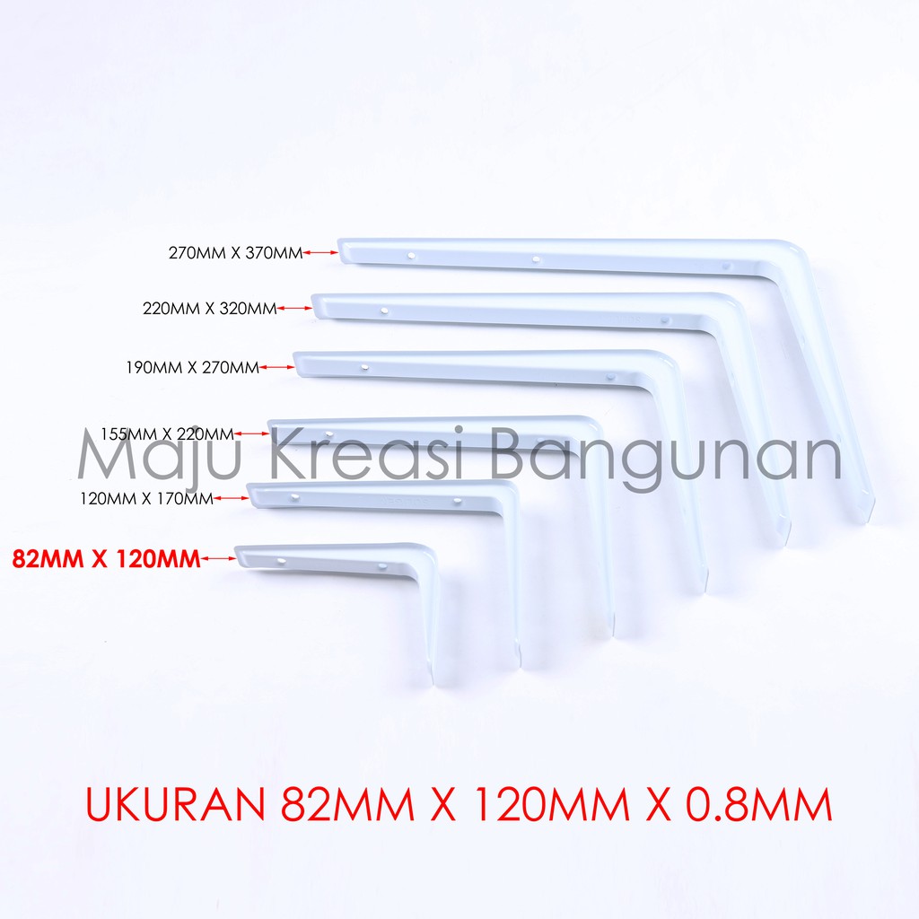 Jual Siku Rak L Tebal SOLIGEN 82mm x 120mm Shelf Bracket Ambalan Meja ...