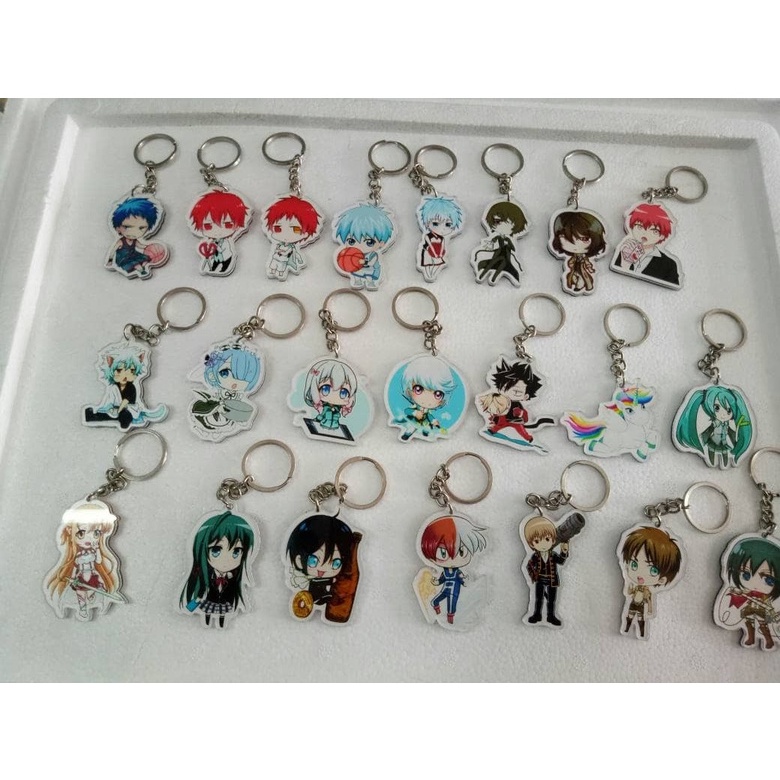 Jual Gantungan kunci (GANCI) Anime / Kpop / Foto / Nama Akrilik CUSTOM