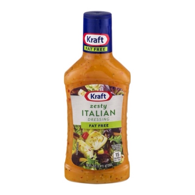 Jual kraft zesty italian dressing fat free saus italian lezat 474 g