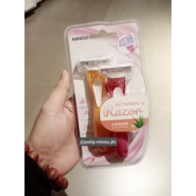Jual MINISO 🆕 - Women's Beauty Razor / Pencukur rambut (isi 2pcs ...
