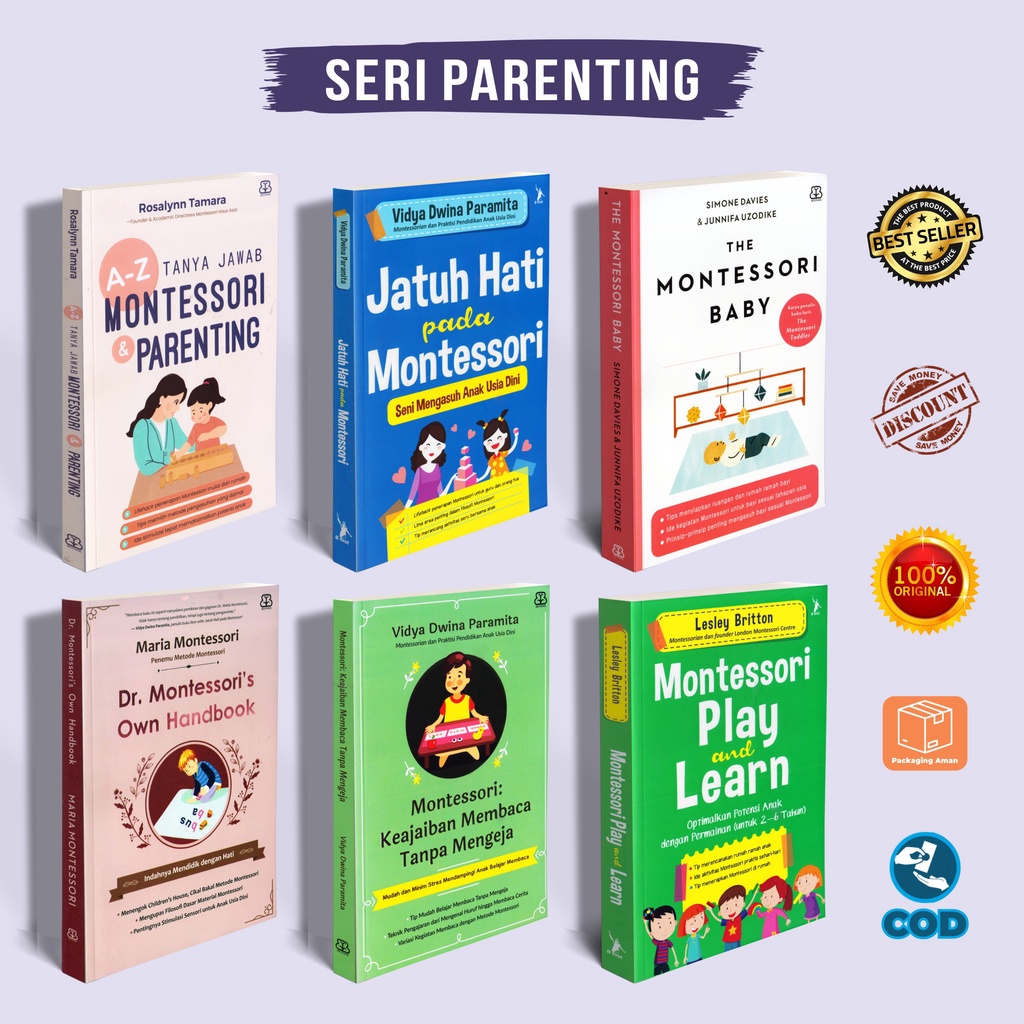 Jual Buku Seri Pendidikan Anak Seri Montessori Parenting Keajaiban ...