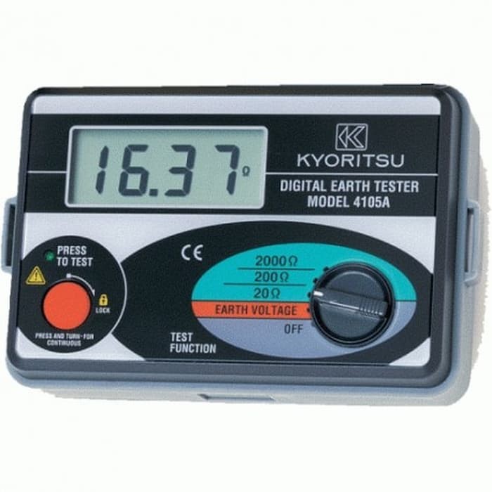 Jual Kyoritsu 4105A Digital Earth Ground Grounding Resistance Tester ...