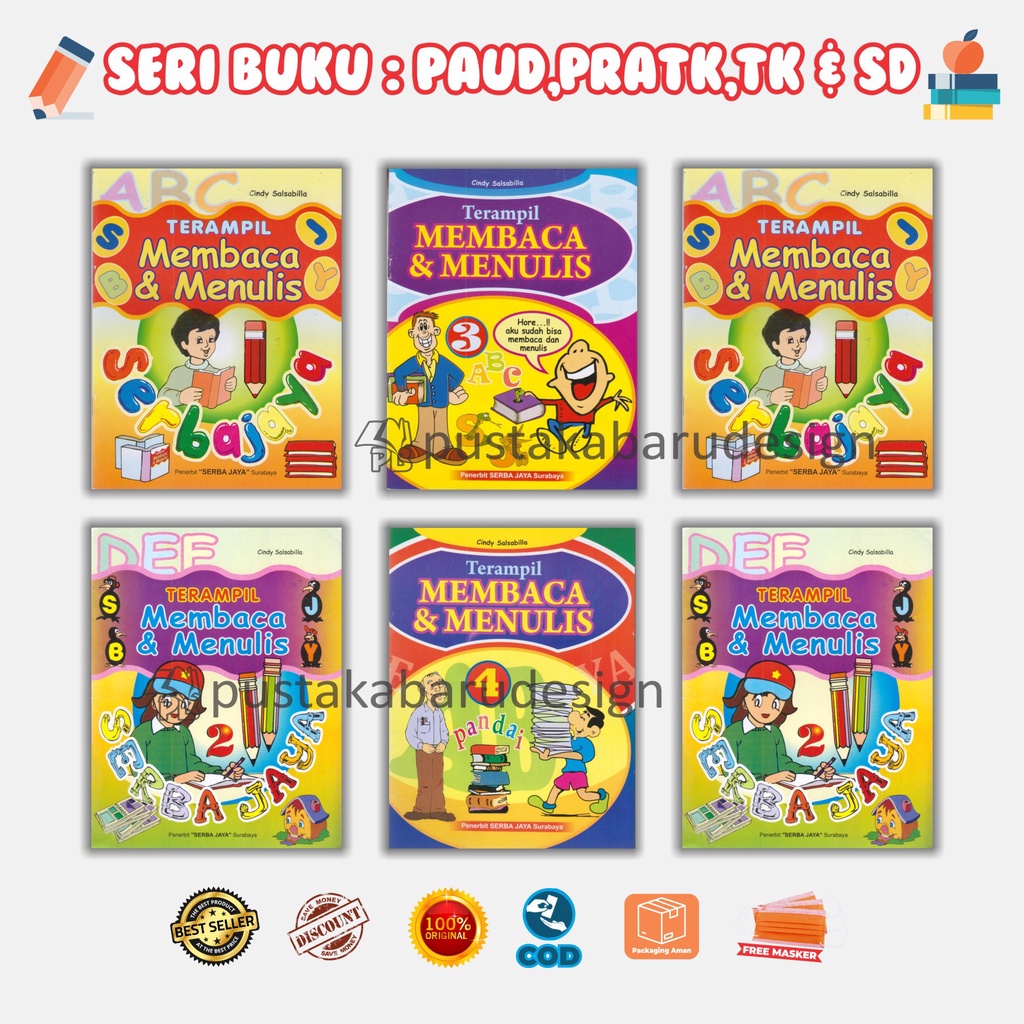 Jual Buku Anak : Buku Belajar Membaca Anak TK / Terampil Membaca Dan ...