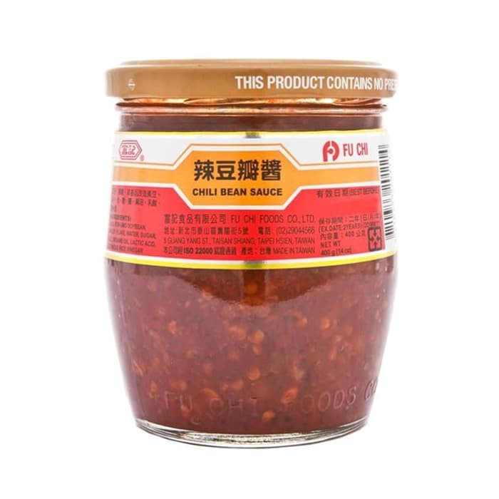 Jual Fu Chi Chili Bean Sauce 400gr Botol Besar Fuchi Tobanciang Taiwan ...