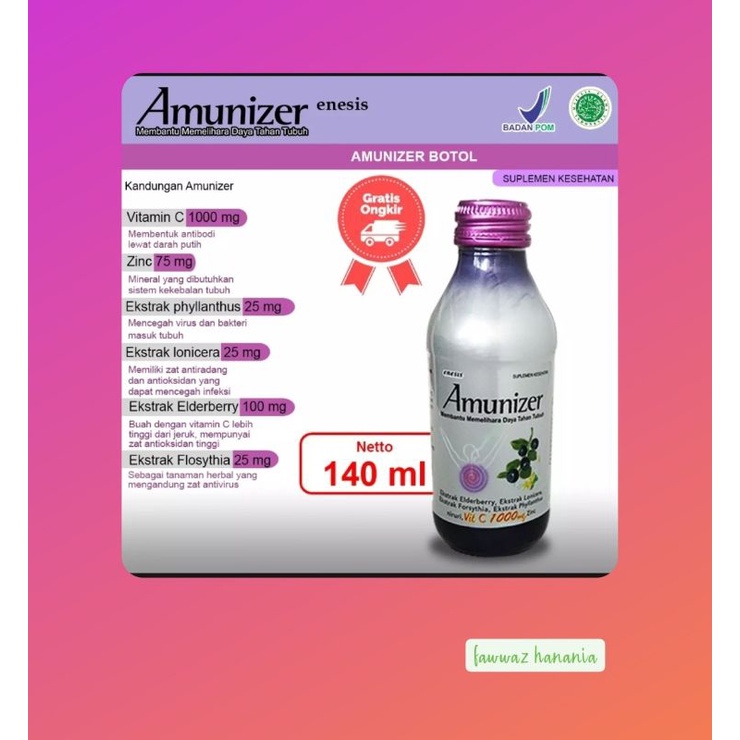 Jual Amunizer Vitamin C 1000mg / botol 140mL | Shopee Indonesia