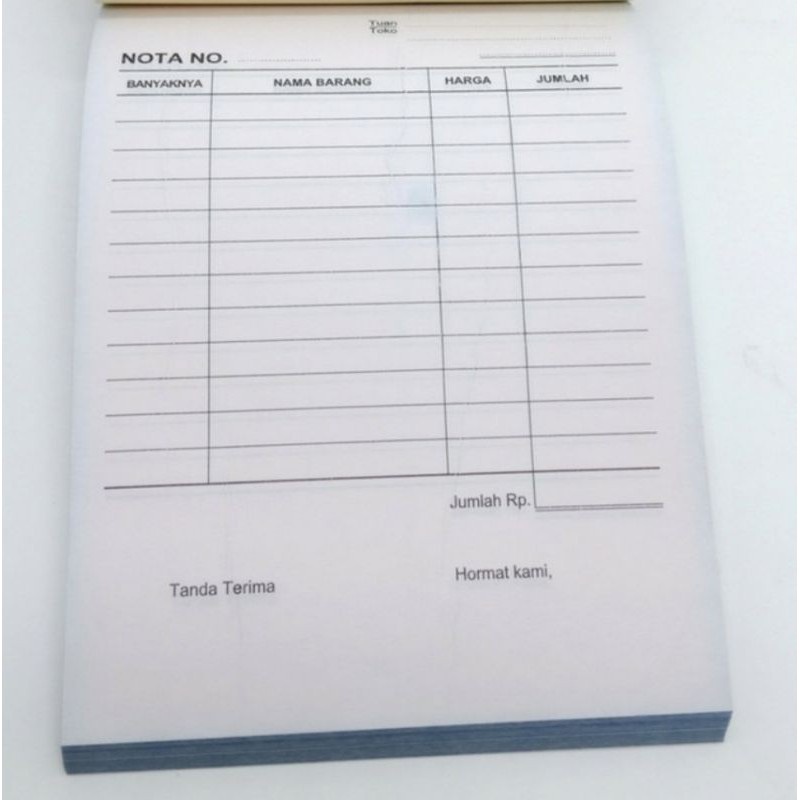 Jual Buku Nota Kontan Paperline 2Ply Bon Rangkap 2 Nota PPL B2 | Shopee ...
