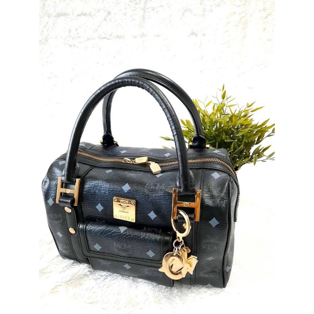 Speedy Bag Mcm Speedy Black Jual MCM Mini Aren Boston Bag In