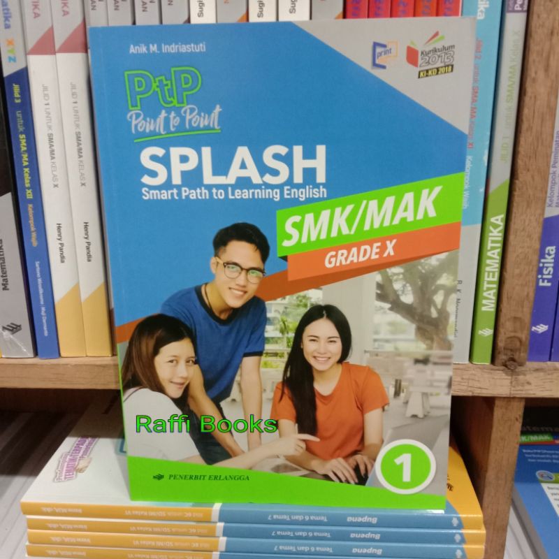 Jual Buku PTP Splash Learning English Kelas 1/X SMK/MAK K13 KIKD 2018