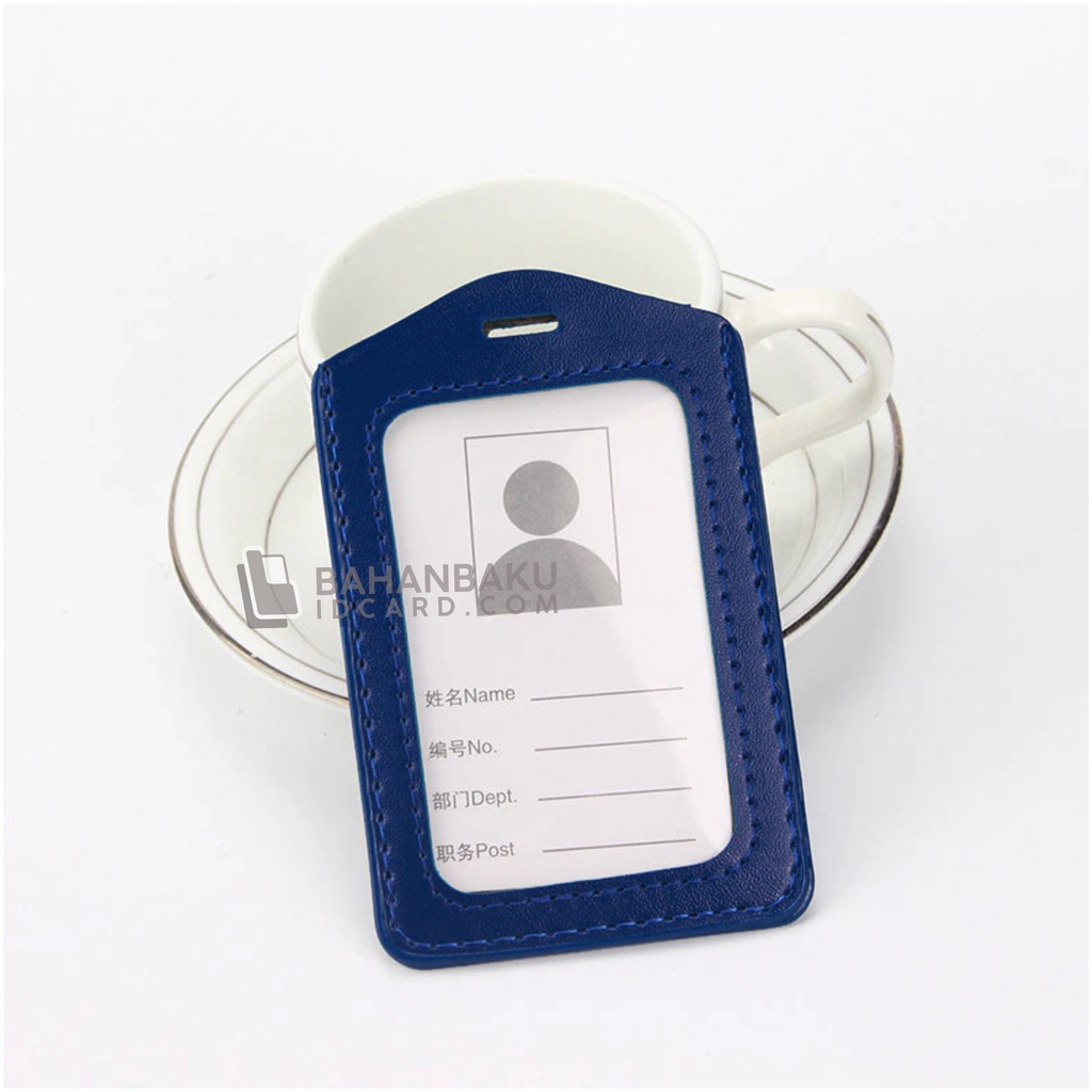 Jual Frame Casing Tempat Id Card Holder Kulit Imitasi Portrait Shopee