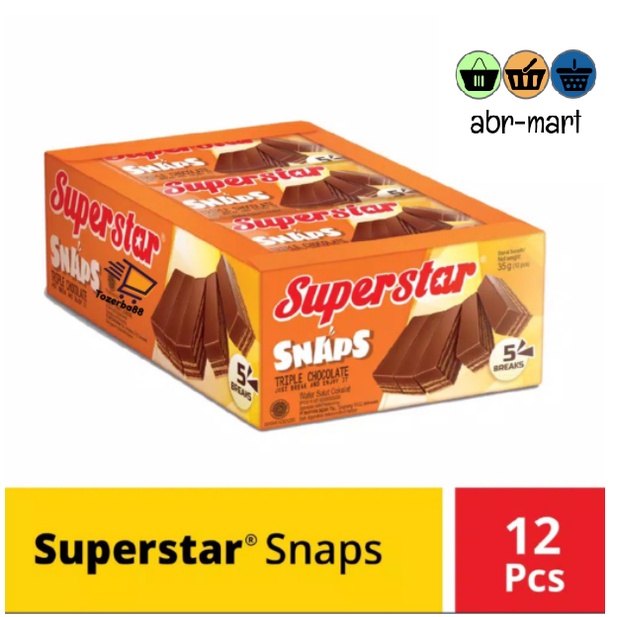 Jual ROMA SUPERSTAR SNAPS 1 BOX ISI 12 PCS | Shopee Indonesia