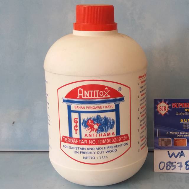 Jual Antitox Anti Rayap Liter Cairan Pengawet Kayu Cairan Anti