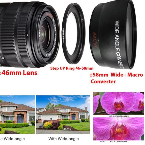 Jual Wide Macro Lens Converter 46mm for Panasonic Lumix Lens 1442mm