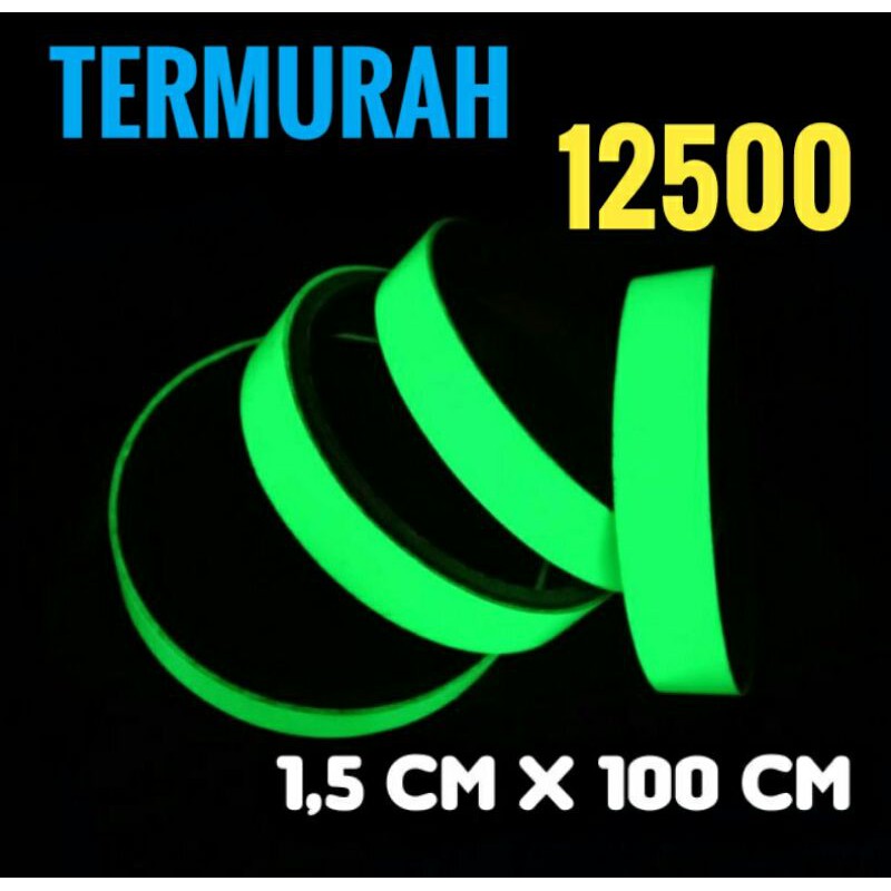 Jual Stiker GID Glow In the Dark lakban Luminous | Shopee Indonesia