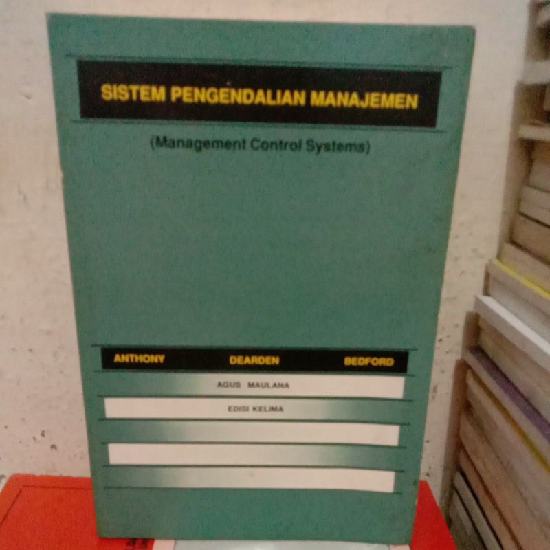 Jual BUKU SISTEM PENGENDALIAN MANAJEMEN ( MANAGEMENT CONTROL SYSTEMS ...