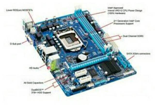 Jual Motherboard Gigabyte H61 M DS2 1155 Shopee Indonesia