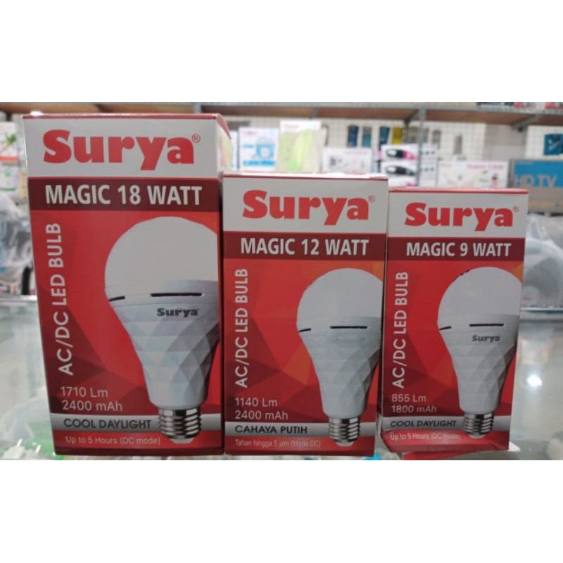 Jual Lampu Emergency Led Surya Magic Acdc Rechargeable 9w12w18w Shopee Indonesia 