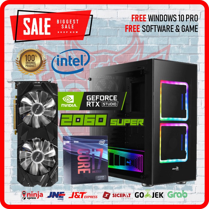 Rtx 2060 With I7 9700k PC GAMER I7 9700K RTX 2060 SUPER Go