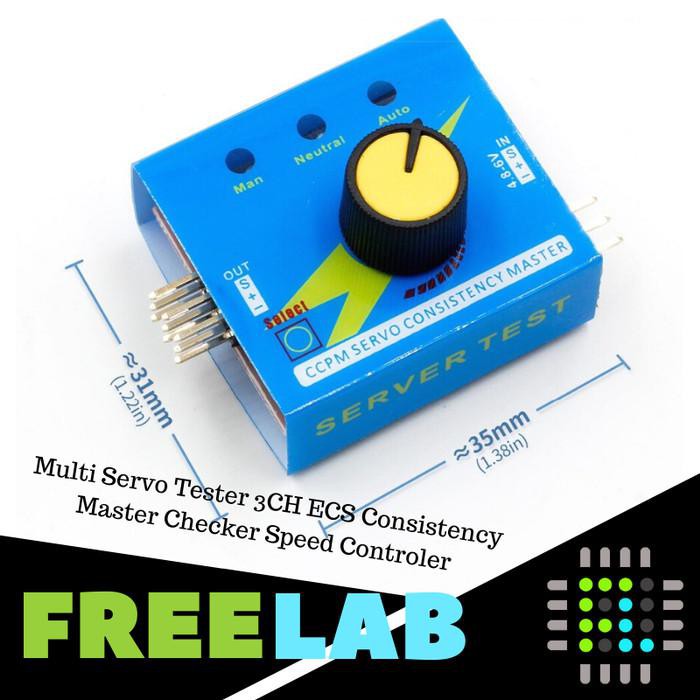 Jual Multi Servo Tester 3CH ECS Consistency Master Checker Speed ...