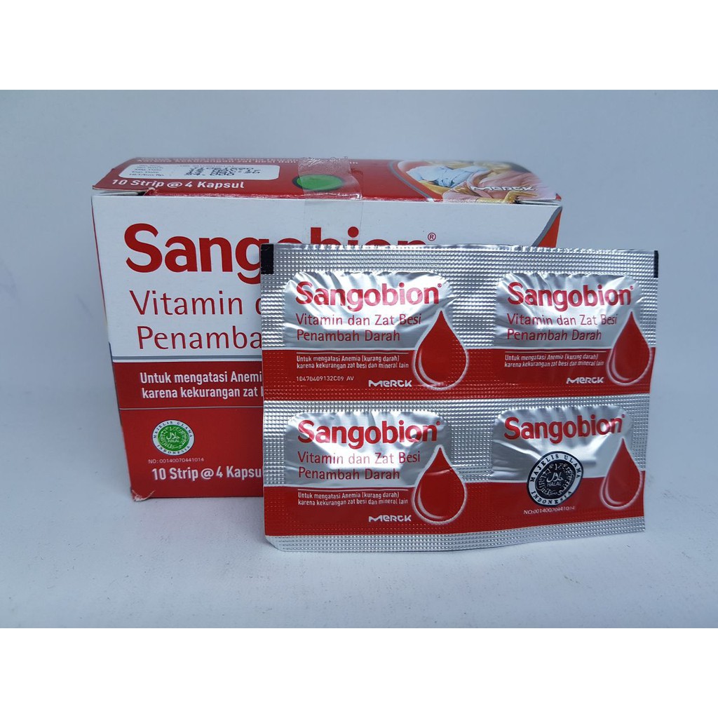 Jual Sangobion Kapsul (PER STRIP @4 TABLET) | Shopee Indonesia