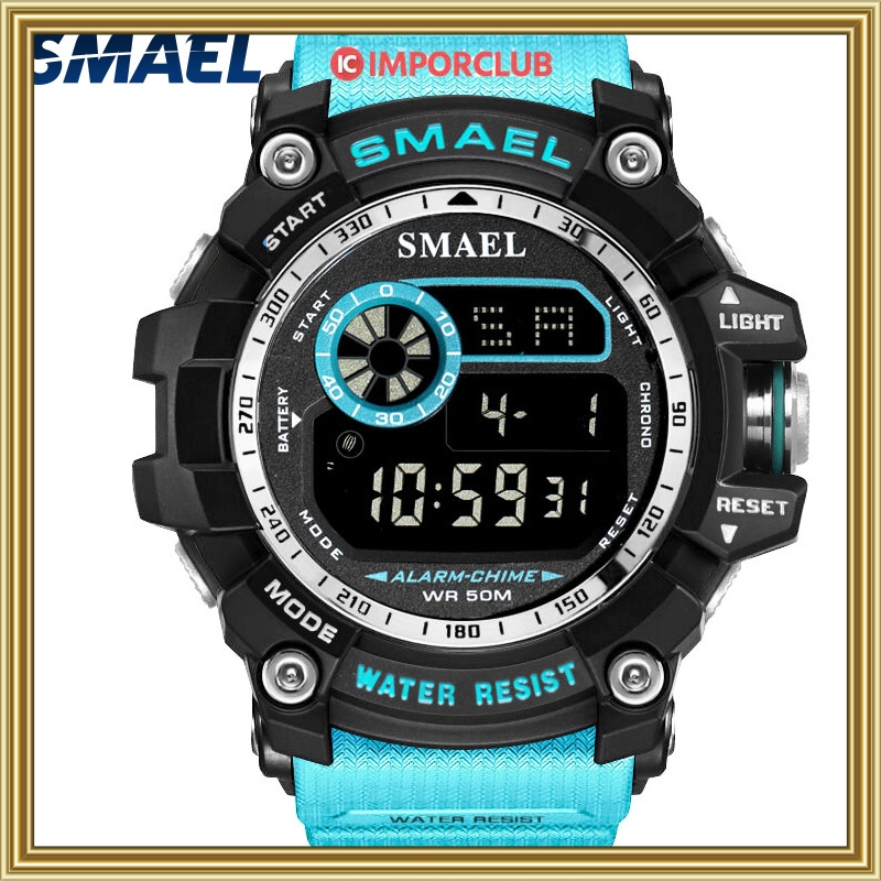 Men Watches Quartz SMAEL Brand Original Wristwatches 50M Waterproof Wristwatch Time Alarm Clock 8087 Sport Watch Military Army