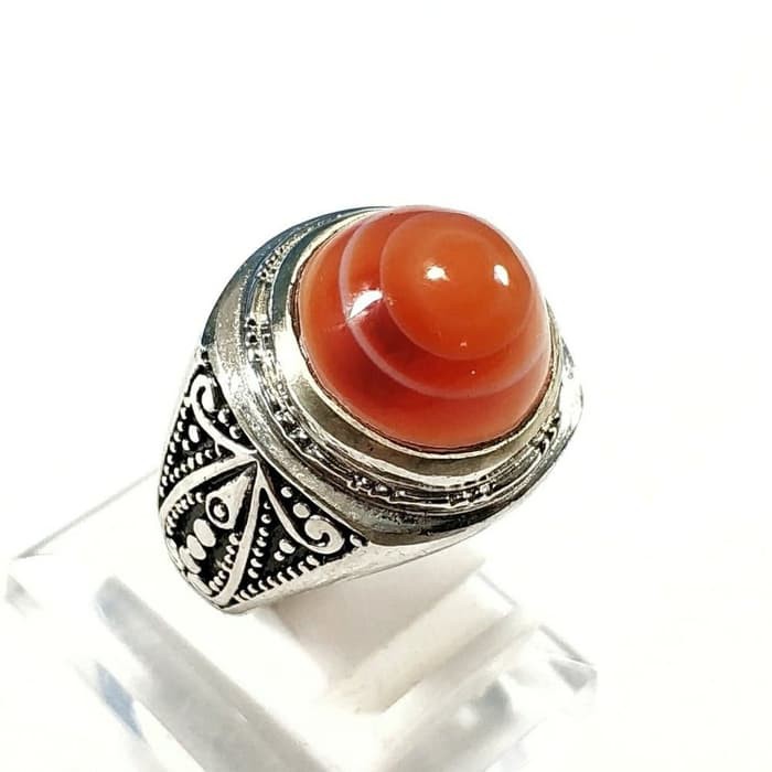 ASLI CINCIN BATU AKIK NATURAL SULAIMAN MATA DEWA MINIMALIS COLLECTOR ITEM -  9