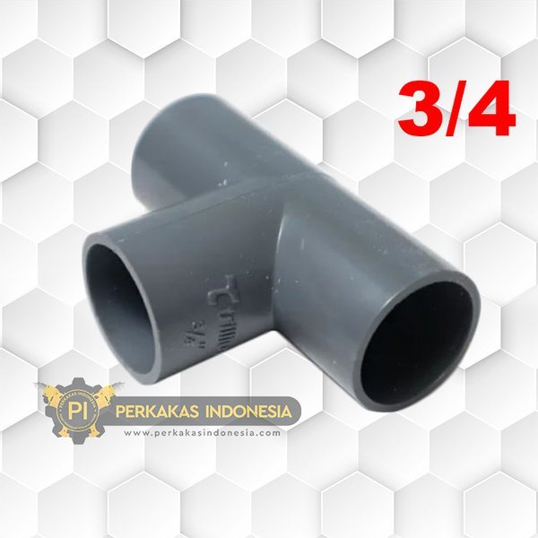 sambungan pipa t 1 2 ke 3 4