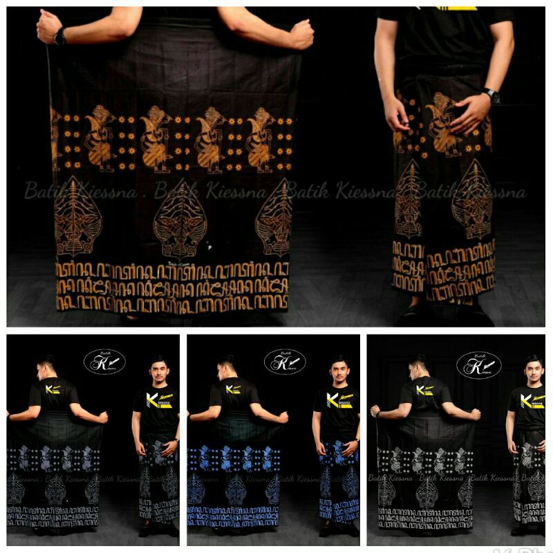 Jual Sarung Batik Print Terbaru Motif Wayang Aksara Original Pekalongan