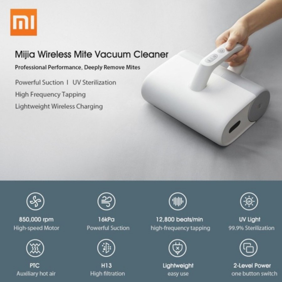 Jual Xiaomi Mijia Dust Mite Vacuum Cleaner 16Kpa | Shopee Indonesia